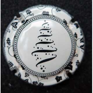 Capsule Muselet de champagne côte des blancs n° 2c fond crème