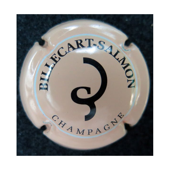 Capsule Muselet de champagne Billecart-Salmon n° 50 saumon et noir