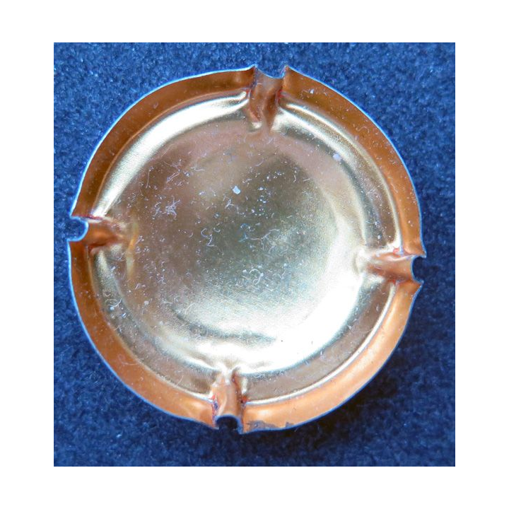 Capsule Muselet de bouteille de champagne générique n° 881c fond noir mat et or