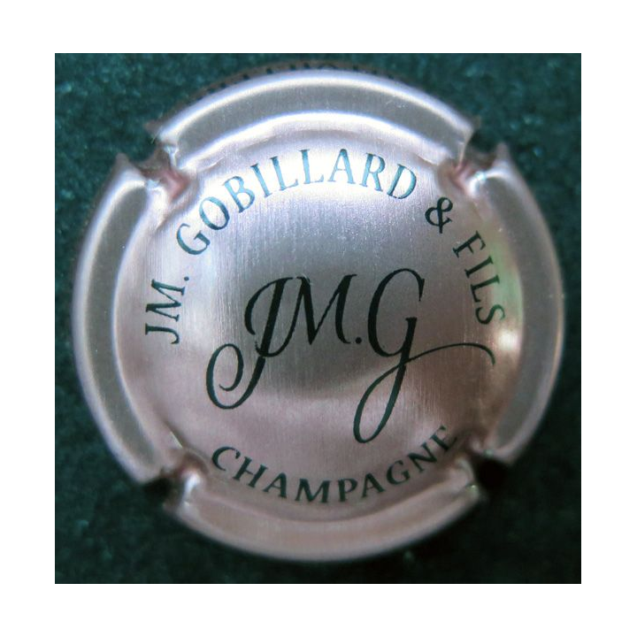 Capsule Muselet de champagne GOBILLARD J.M. et Fils n° 28 rosé et noir