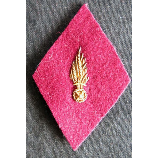 LOSANGE DE BRAS MODÈLE 45 : officier administration du Service de santé des armées en cannetille