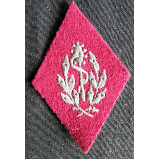 LOSANGE DE BRAS MODÈLE 45 :  auxiliaire sanitaire troupe du Service de santé des armées