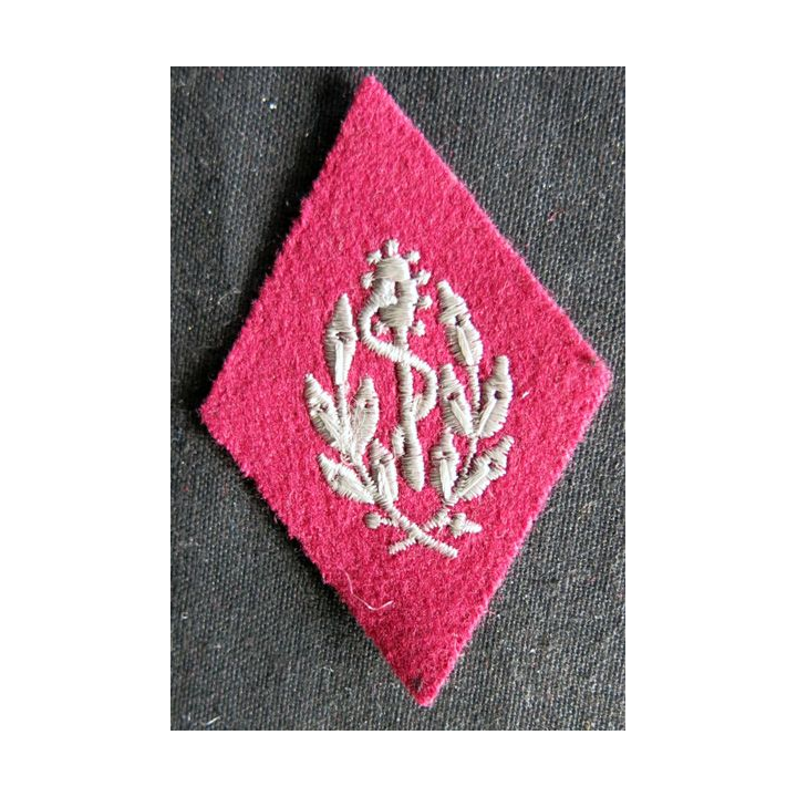 LOSANGE DE BRAS MODÈLE 45 :  auxiliaire sanitaire troupe du Service de santé des armées
