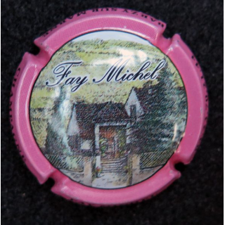 Capsule Muselet de bouteille champagne FAŸ Michel n° 43b contour rose