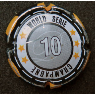 Capsule Muselet de bouteille de champagne World série 10 (As de carreau)
