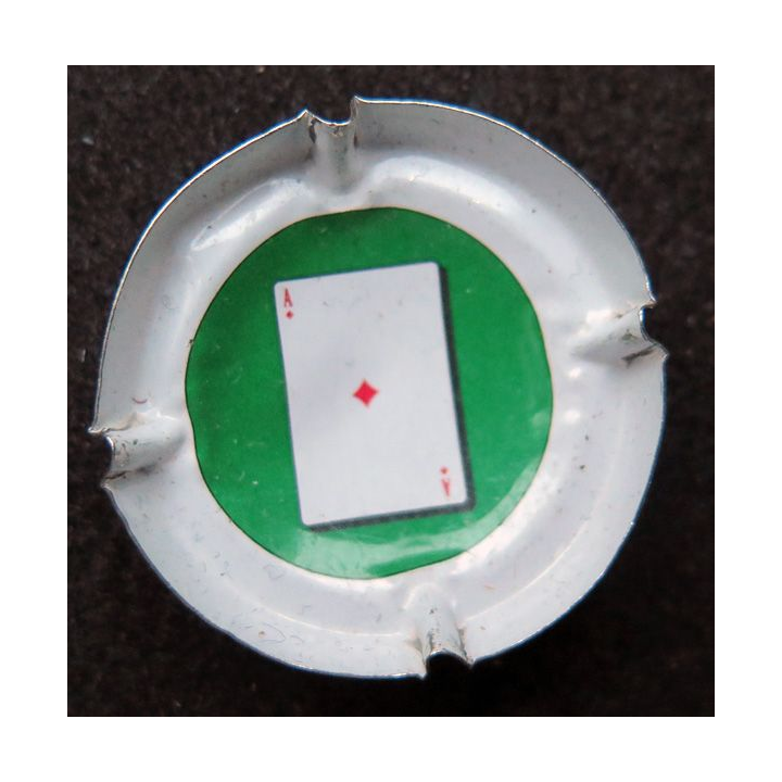 Capsule Muselet de bouteille de champagne World série 10 (As de carreau)