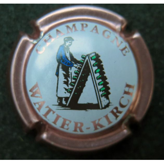 Capsule Muselet de bouteille de champagne Watier - kirch contour rosé 