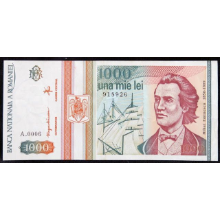 ROUMANIE : billet de banque de 1000 lei Neuf 1993