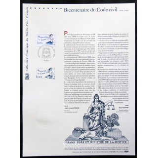 Document philatéliques officiels la Poste Bicentenaire du code civil