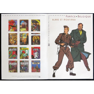 Document philatéliques officiels la Poste Blake et Mortimer (double page)