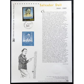 Document philatéliques officiels la Poste Salvador Dali