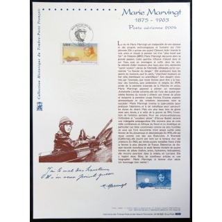 Document philatéliques officiels la Poste Marie Marvingt 1875-1963
