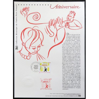 Document philatéliques officiels la Poste Anniversaire