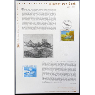 Document philatéliques officiels la Poste Vincent Van Gogh 1853-1890