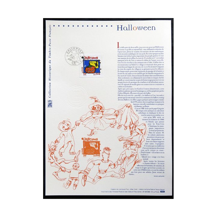 Document philatéliques officiels la Poste Halloween