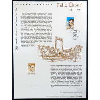 Document philatéliques officiels la Poste Félix Eboué 1884-1944