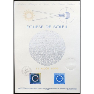 Document philatéliques officiels la Poste Eclipse de soleil