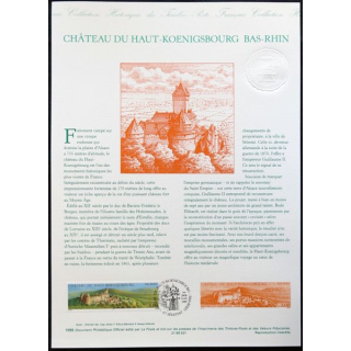 Document philatéliques officiels la Poste Château du Haut-Koenigsbourg Bas-Rhin