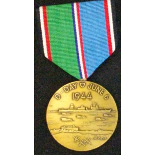 USA : D DAY JUNE 6 1944 COMMEMORATIVE MEDAL 50 ANS