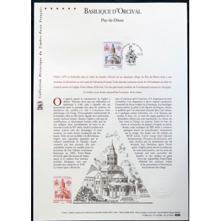 Documents philatéliques officiels la Poste Basilique d'Orcival