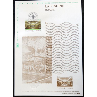 Documents philatéliques officiels la Poste La Piscine Roubaix