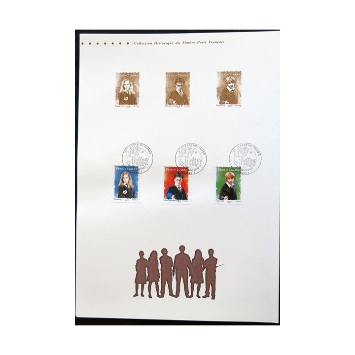 Documents philatéliques officiels la Poste Fête du timbre 2007 Harry Potter (double page)