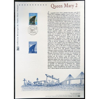 Documents philatéliques officiels la Poste Queen Mary 2