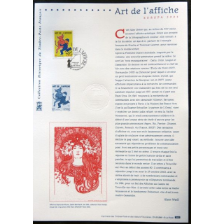 Documents philatéliques officiels la Poste : Art de l'affiche Europa 2003