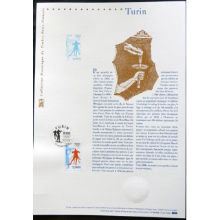 Documents philatéliques officiels la Poste : JO Turin 2006