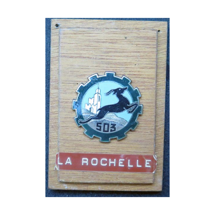503° RT : 503° Régiment du Train sur support bois