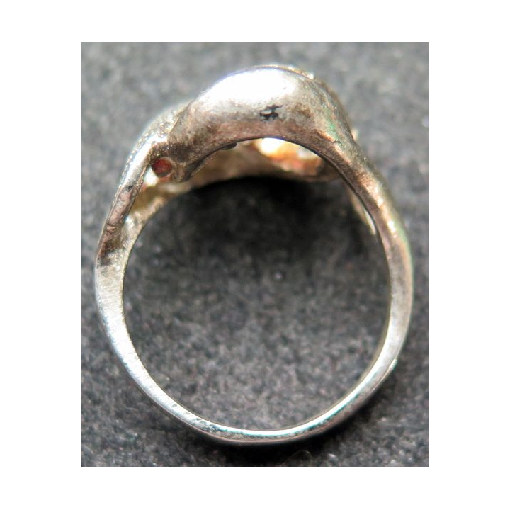 Bague en métal argenté réalisée par des apprentis joailliers TDD 52