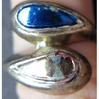 Bague en métal argenté réalisée par des apprentis joailliers TDD 52