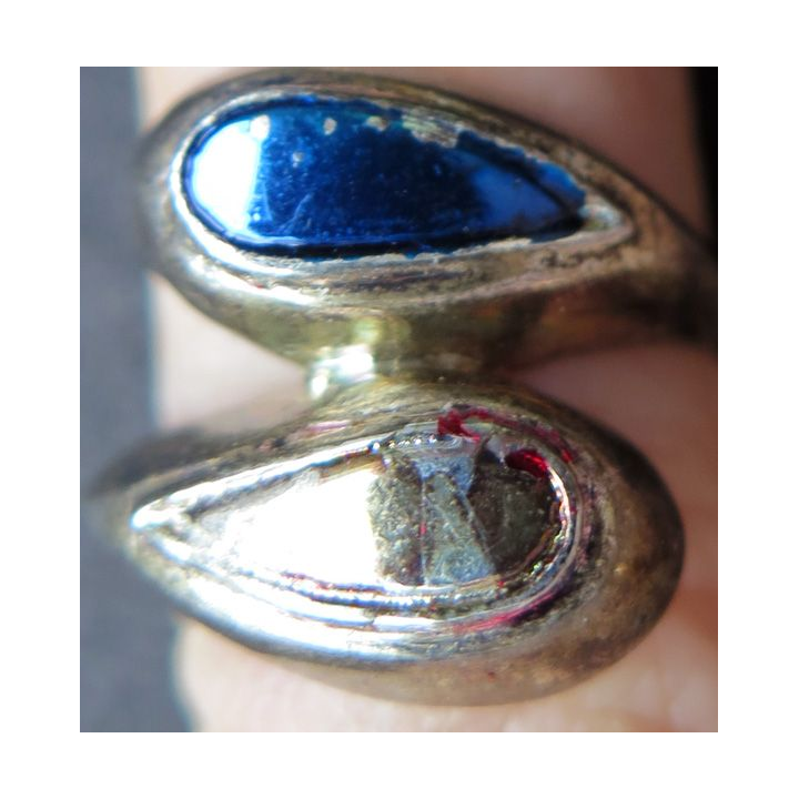 Bague en métal argenté réalisée par des apprentis joailliers TDD 52