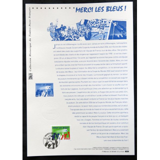 Documents philatéliques officiels la Poste : Merci les Bleus