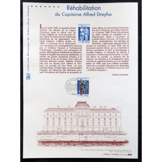 Documents philatéliques officiels la Poste : Réhabilitation du Capitaine Alfred Dreyfus