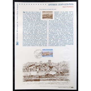Documents philatéliques officiels la Poste : Antibes Juan-Les-Pins Alpes-Maritimes