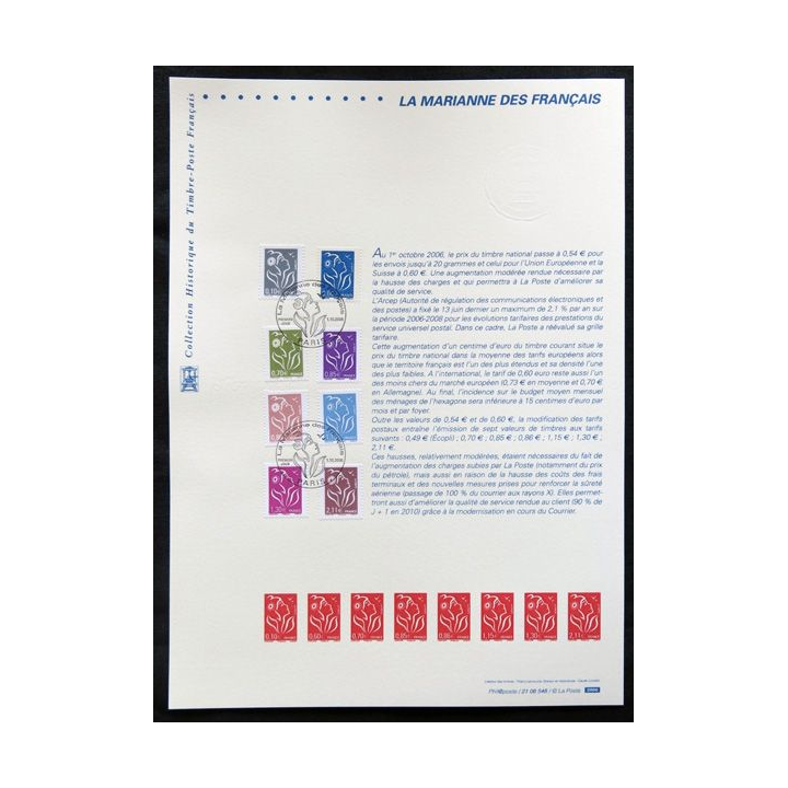 Documents philatéliques officiels la Poste : La Marianne des français