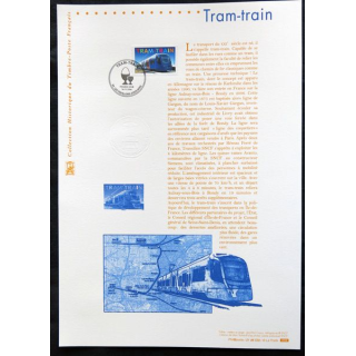 Documents philatéliques officiels la Poste : Tram - Train