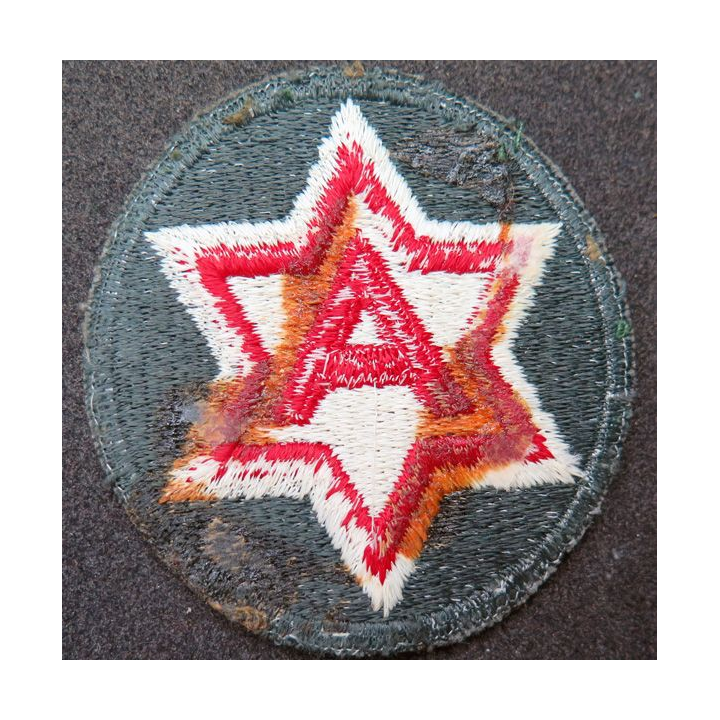 US PATCH : insigne tissu de la 6° armée US