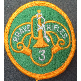 US PATCH : insigne tissu du 3° régiment de cavalerie US