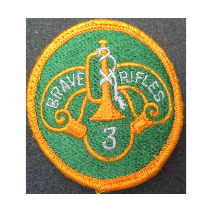 US PATCH : insigne tissu du 3° régiment de cavalerie US