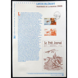 Documents philatéliques officiels la Poste : Louis Blériot traversée de la Manche 1909