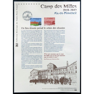 Documents philatéliques officiels la Poste : Camp des Milles - 1939-1942 Aix en Provence