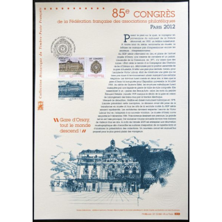 Documents philatéliques officiels la Poste : 85° congrès associations philatéliques