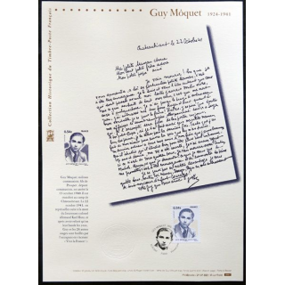 Documents philatéliques officiels la Poste : Guy Môquet 1924-1941