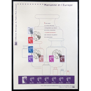Documents philatéliques officiels la Poste : Marianne et l'Europe