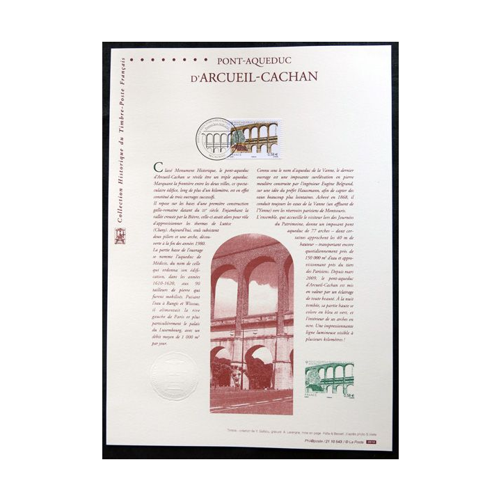 Documents philatéliques officiels la Poste : Pont-Aqueduc d'Arcueil-Cachan