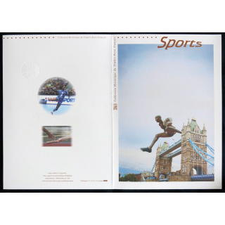 Documents philatéliques officiels la Poste : Sports (double page)