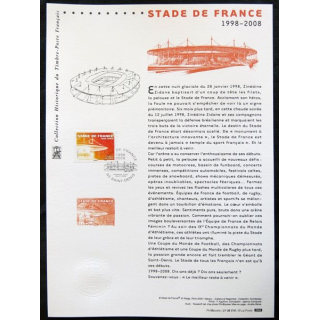 Documents philatéliques officiels la Poste : Stade de France 1998-2008