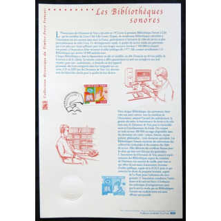 Documents philatéliques officiels la Poste : Les bibliothèques sonores